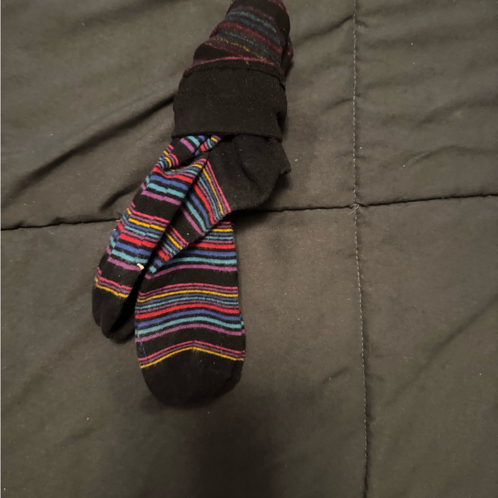 Striped Black Multicolor Women’s Socks